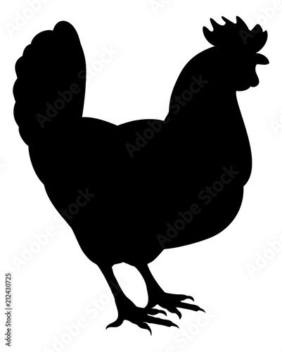 Chicken Rooster Farm Animal Silhouette