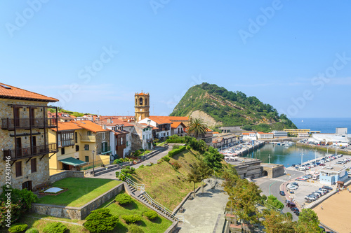 beautiful fishing town of getaria at Basque Country, Spain