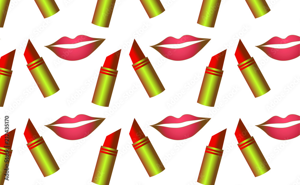 vector drawing cosmetics pattern for lips.. vector drawing cosmetics pattern for lips..