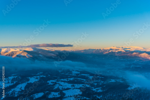 Winter landscape in Carpathian Mountains © Ivanica