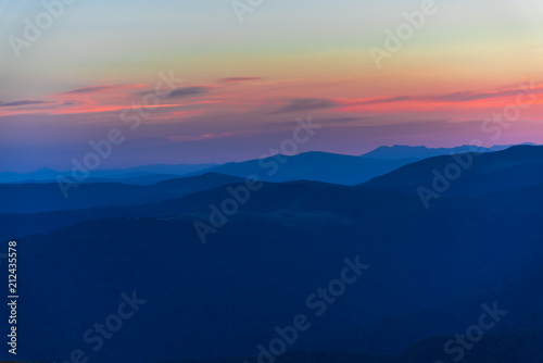 Clouds at the sunset