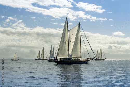 Bodrum, Turkey, 20 October 2010: Bodrum Cup, Sailboats