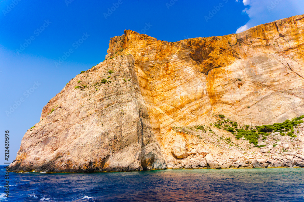 Sea landscape in Zakynthos island, Greece
