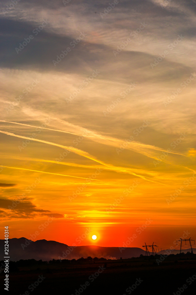 Fototapeta premium Amazing sunset