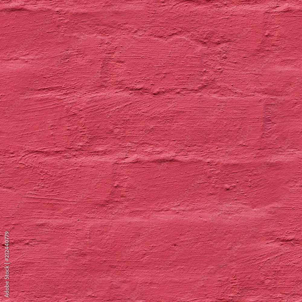 seamless wall of brick painted red background. texture.