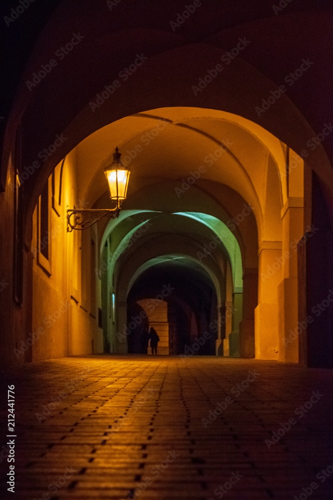 Fototapeta premium Night passageway