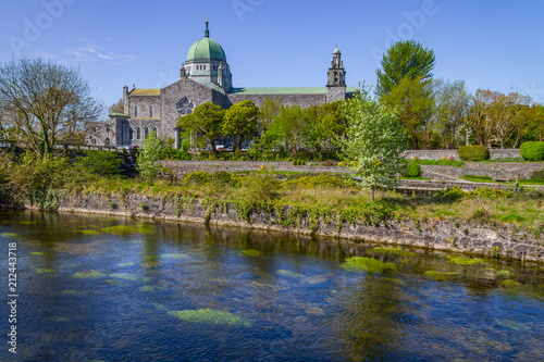 Corrib river and Galway Cathedral
