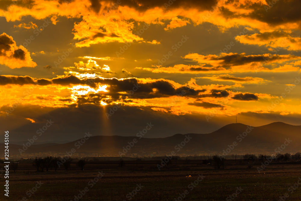 Fototapeta premium Amazing sunset
