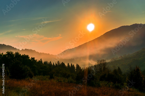 Fototapeta Naklejka Na Ścianę i Meble -  Sunset at the autumn