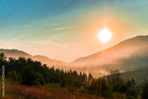 Fototapeta Naklejka Na Ścianę i Meble -  Sunset at the autumn