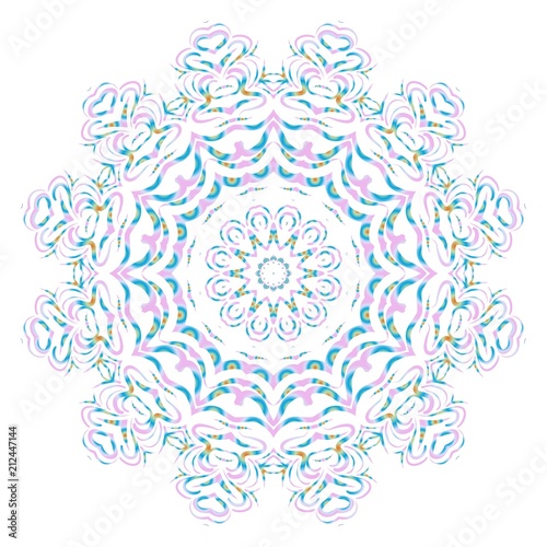 gold color round mandala on black background. vector illustration. for relax, tatoo, invitation.