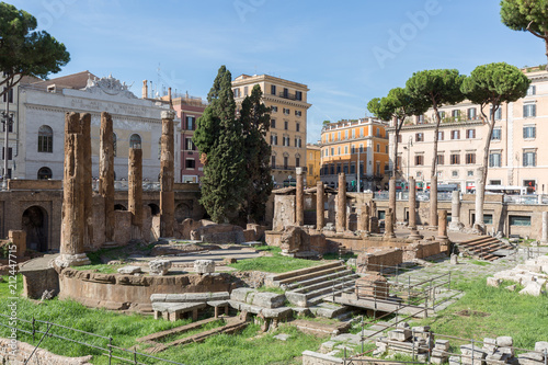 Photography Ancient ruins in a square in Rome