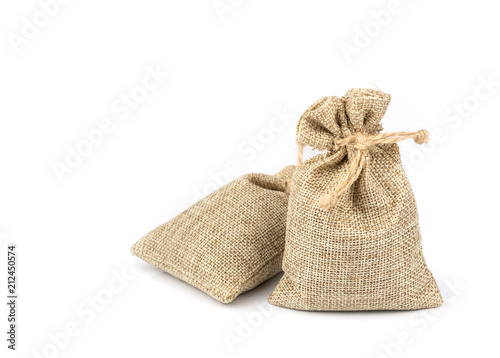 Empty Burlap sack .