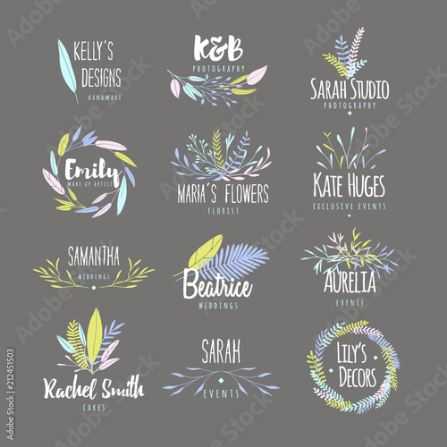 Feminine badges.