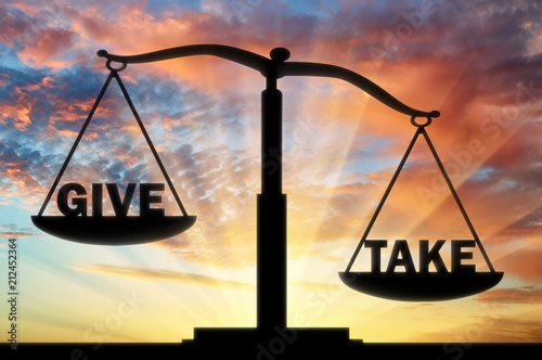 On the scales of justice, two words - give and take. The word to take is heavier