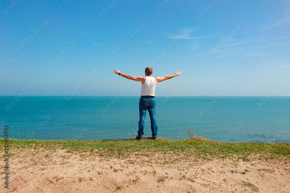 Man on the beach Man on the beach