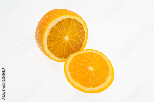 bright colorful fruits on a white background