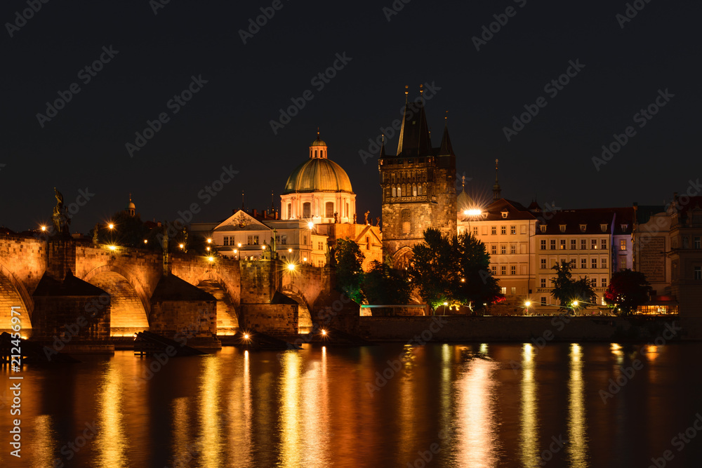 Charles Bridge after the Sunset