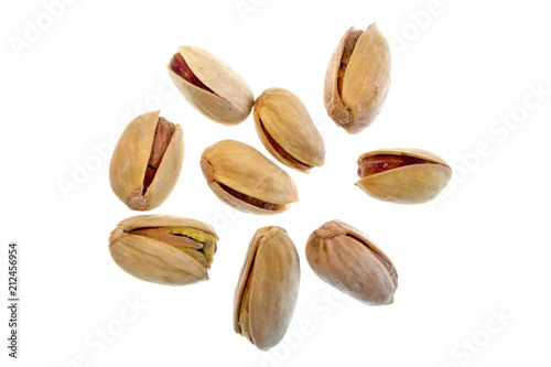 bright colorful dried fruits on a white background