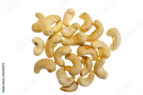 bright colorful dried fruits on a white background