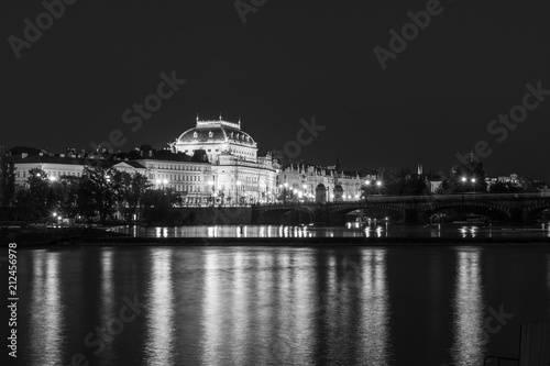 National Theatre in Prague at Night