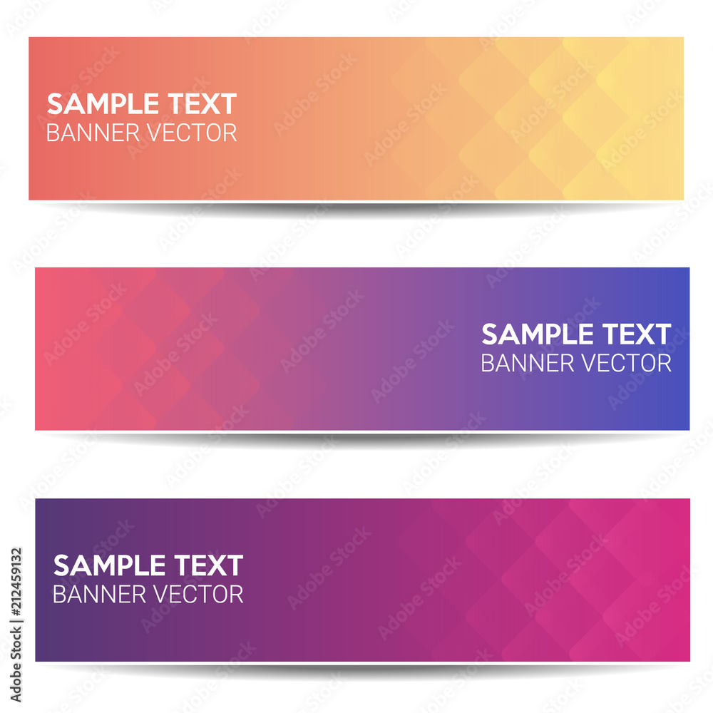 Abstract beautiful banner color gradient background