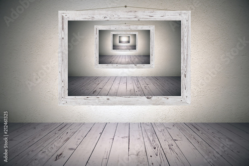 Obraz na plátne surrealistic picture frame