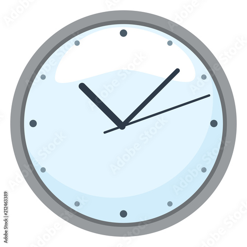 Vector Color Flat Icon - Wall Clock