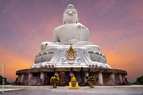 The holy big buddha statue on Nakkerd Hills on Phuket Island - Thailand