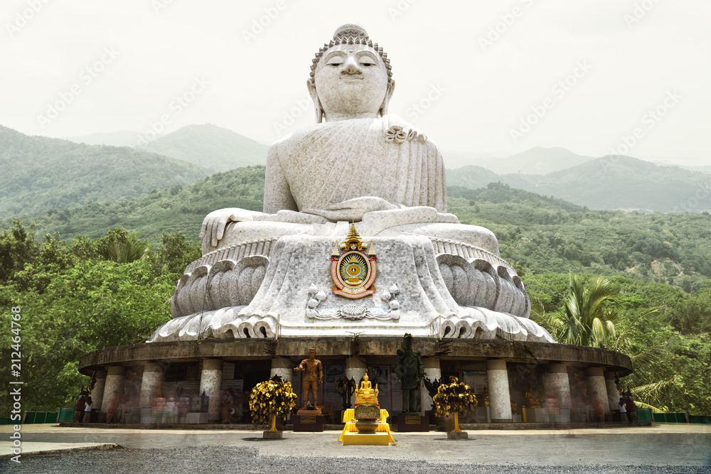 The holy big buddha statue on Nakkerd Hills on Phuket Island - Thailand