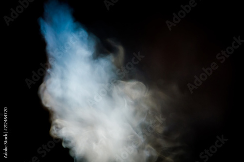 Steam in the dark room