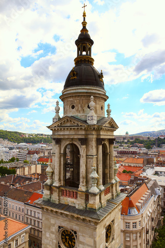 View on Budapest from st. Stephen's Basilica.Hungary