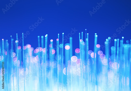 Lights on blue background