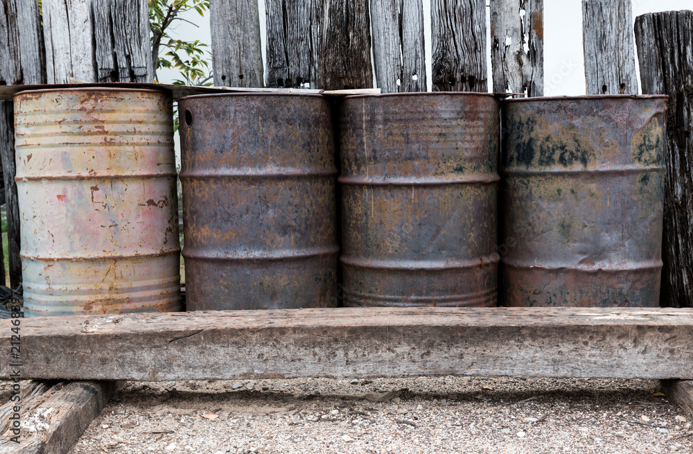 Recycle and reuse old oil tank. Recycle and reuse old oil tank.