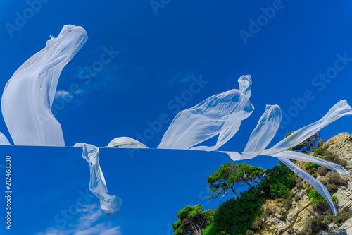 White sheets on the air in Greece 