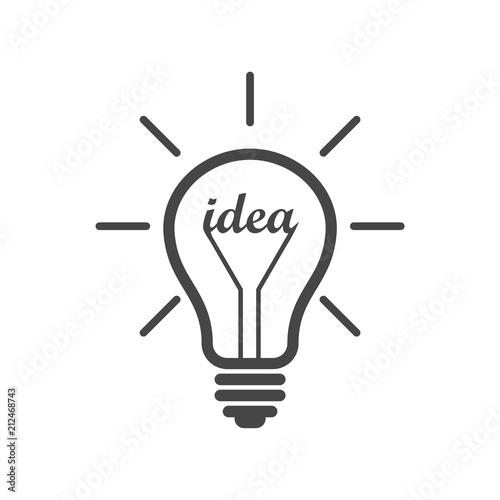 Light bulb, idea icon