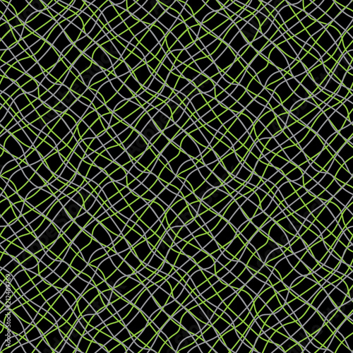 Abstract confusing lines dark seamless pattern