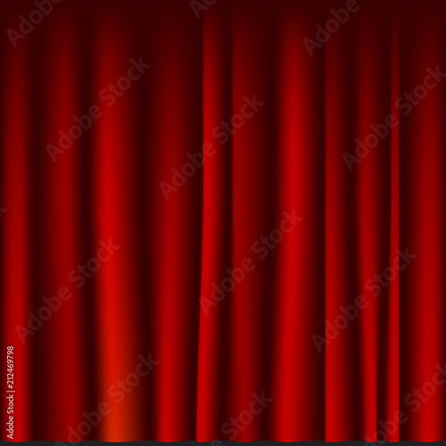 Creases drapery fabric red curtain seamless template
