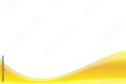 White background and yellow band