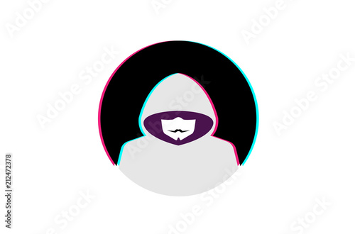 Hacker Logo Design Illustration