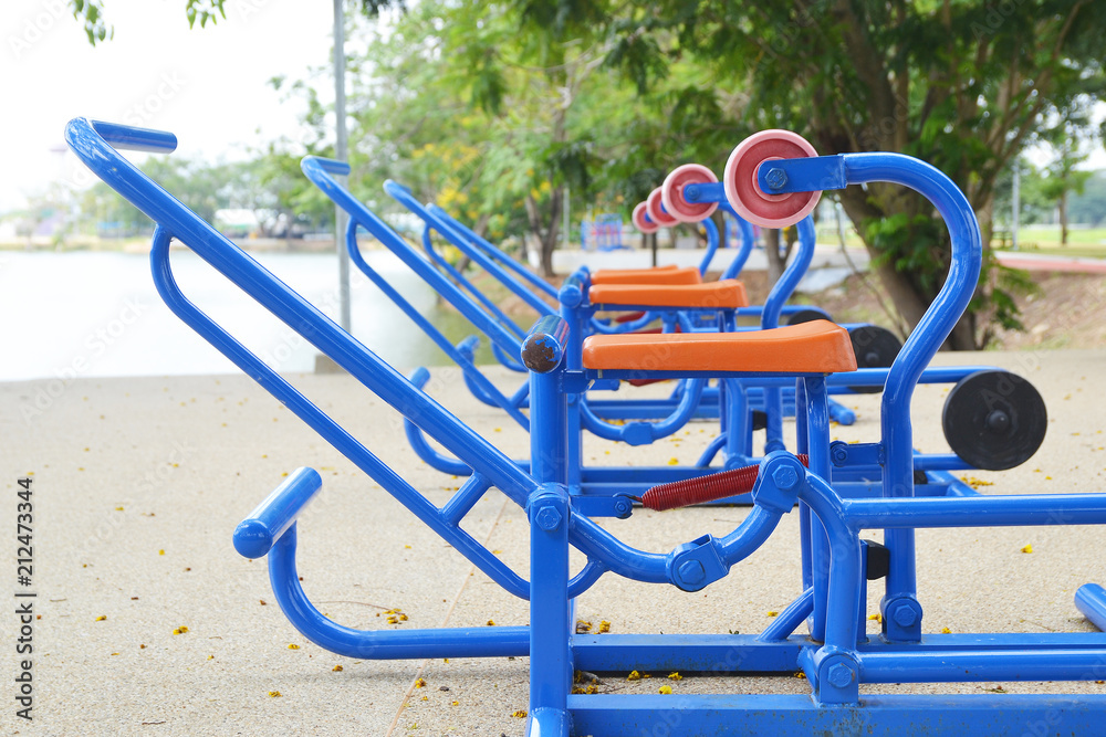 exercise machine in public park exercise machine in public park