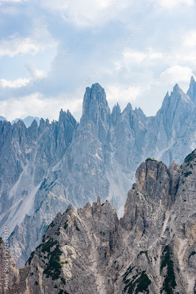 The Dolomites mountains.