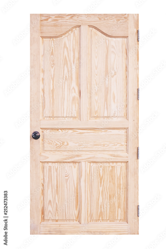 pine wooden door