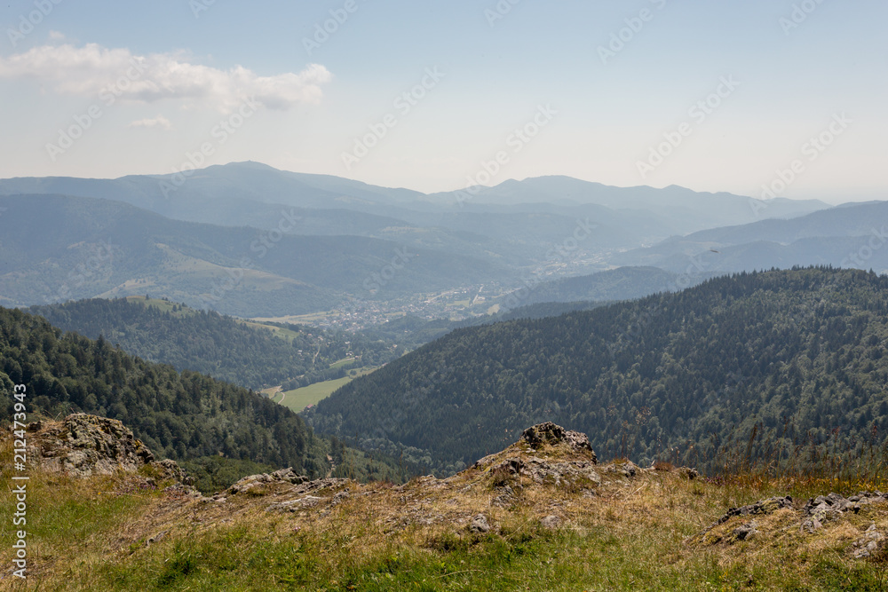 Fototapeta premium Vue vers la vallée