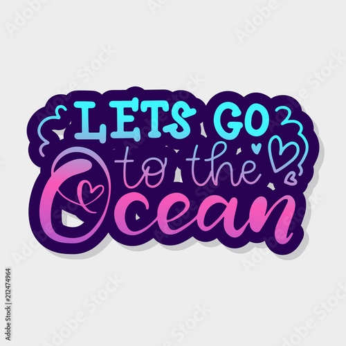 Ocean handdrawn