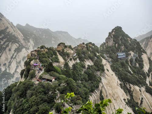 Huashan mountain North Peak view - Xian, Shaaxi Province, China photo