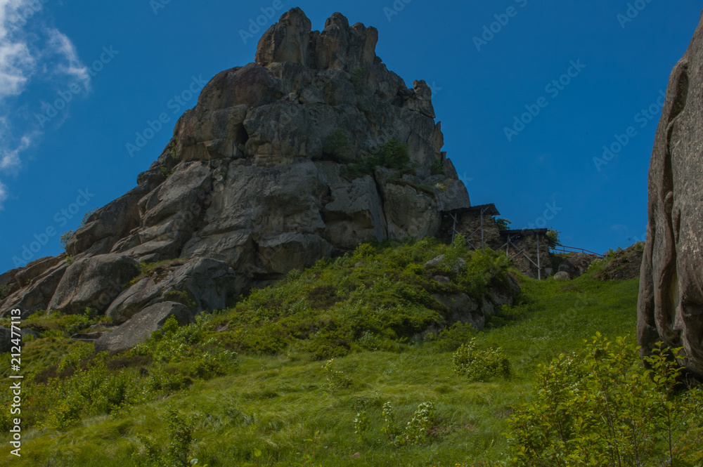 cliff of an old destroyed fortress cliff of an old destroyed fortress