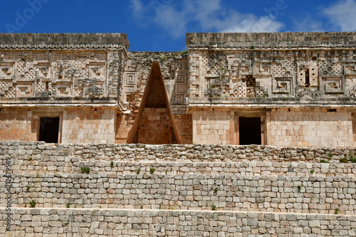 Uxmal; United Mexican State - may 18 2018 : pre Columbian site photo