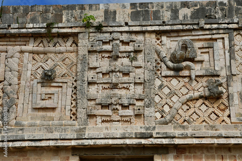 Uxmal; United Mexican State - may 18 2018 : pre Columbian site photo