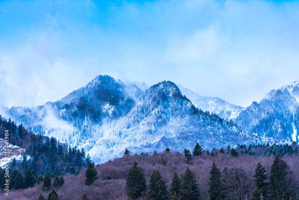 Amazing Bucegi Mountains in the winter